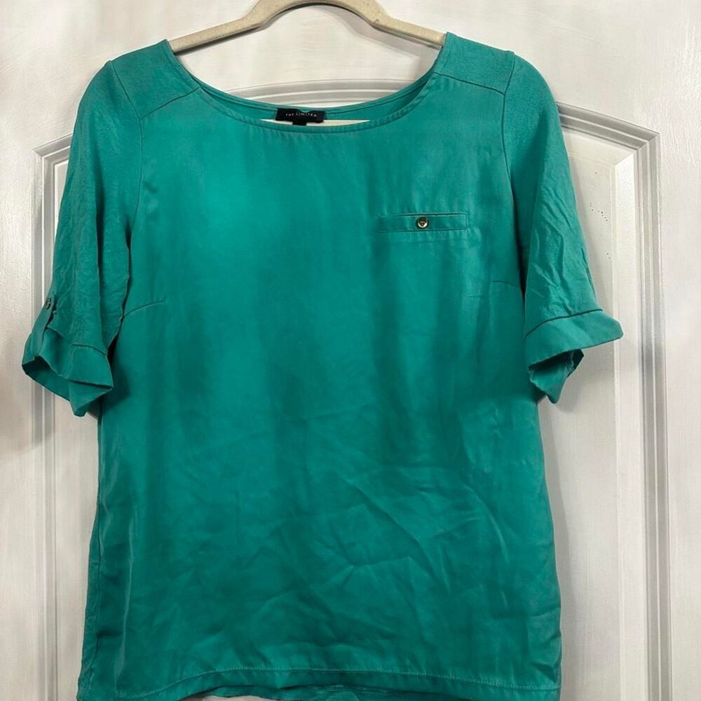The-limited Women's Blue and Green Blouse